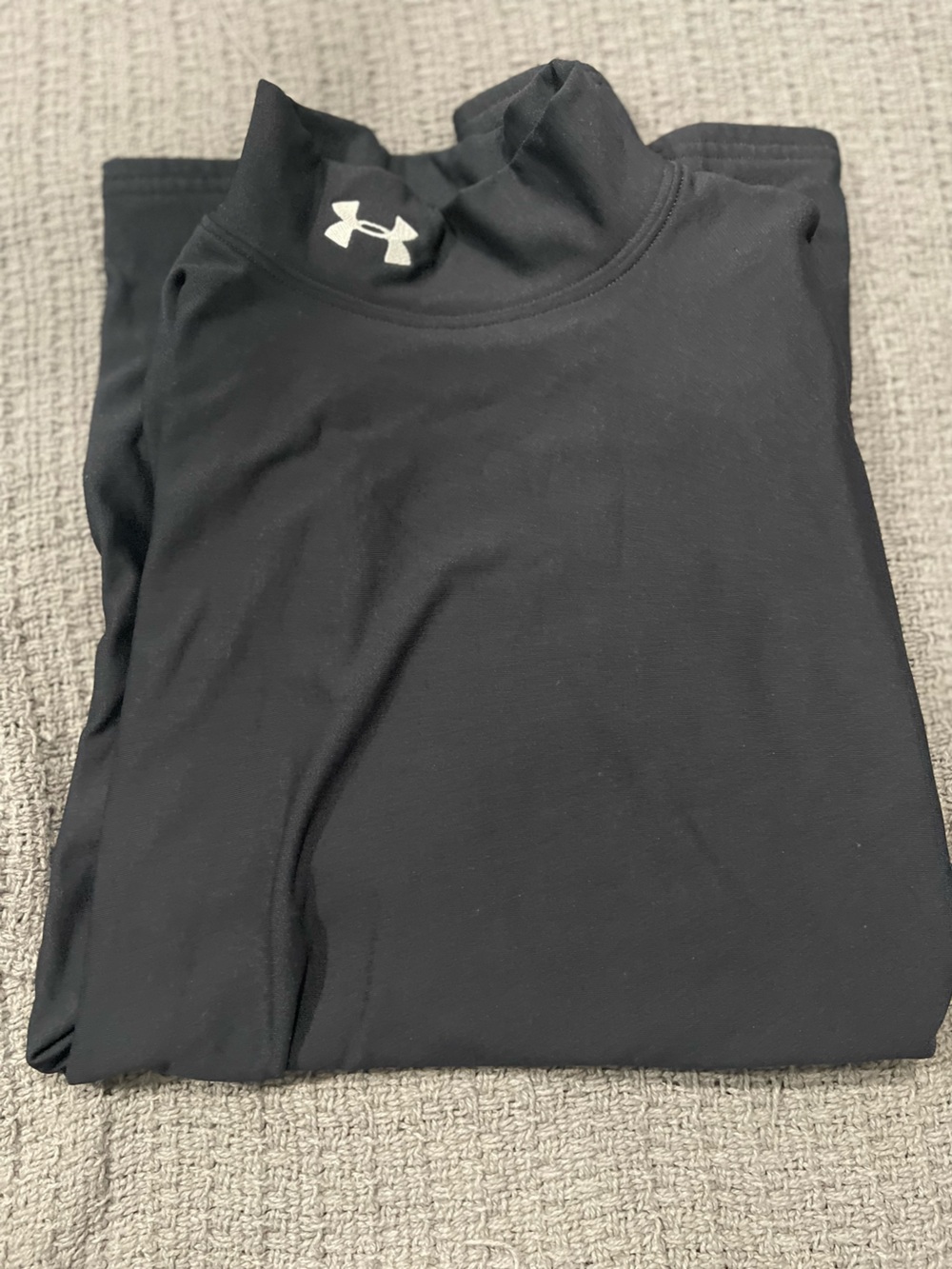 Under Armour Men’s Black Compression Mock Neck Shirt Size Small